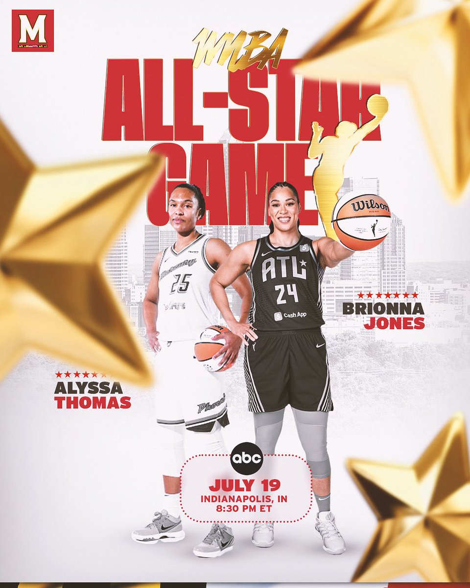 Maryland Women’s Basketball (@terpswbb) on Twitter photo Good luck to our two All Stars, <a href="/_bjones18/">Brionna Jones</a> and <a href="/athomas_25/">Alyssa Thomas</a>! Tune in tonight! 👏
#faMily 🐢 Good luck to our two All Stars, <a href="/_bjones18/">Brionna Jones</a> and <a href="/athomas_25/">Alyssa Thomas</a>! Tune in tonight! 👏
#faMily 🐢