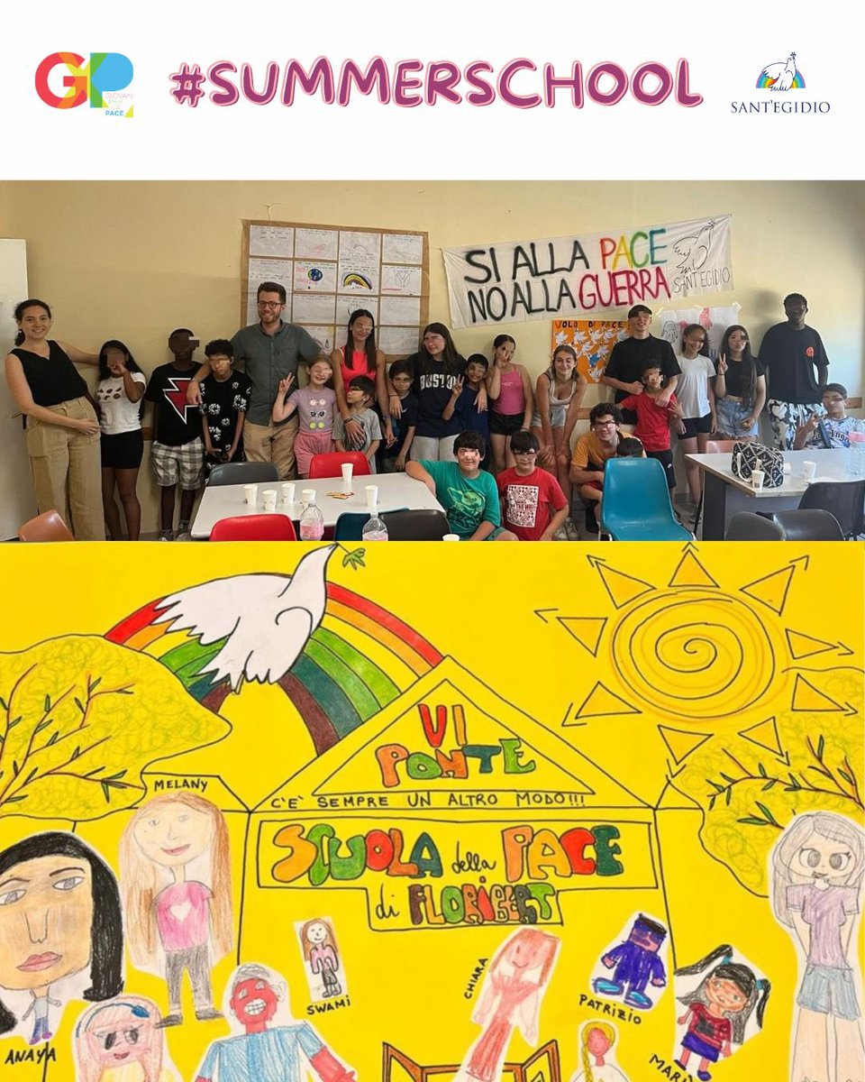 gxlapace's tweet image. Anche quest’anno, le #scuoledellapace di @santegidionews hanno animato tantissime Summer School con l’aiuto dei #giovani liceali e universitari. Al centro delle varie attività la #pace e la storia del beato #floribert.
