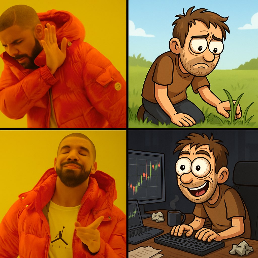 It’s Saturday.
Wenjamin promised he’d touch grass.

Nope. 
He’s back at the desk… cooking for the people. 

$SOON