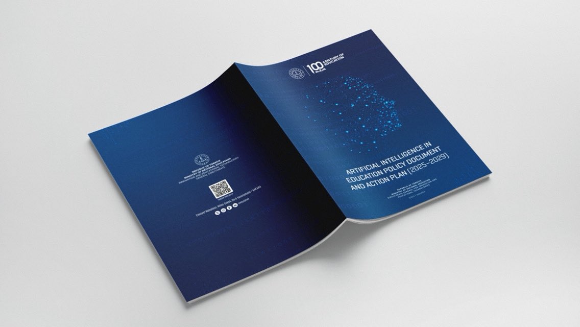 📢The English version of Türkiye’s AI in Education Policy Document and Action Plan (2025–2029) has been published!
It outlines goals and actions for ethical, effective &amp; inclusive use of AI in education.
📄 4 goals, 15 policies, 40 actions

🔗meb.ai/Uig3yYg