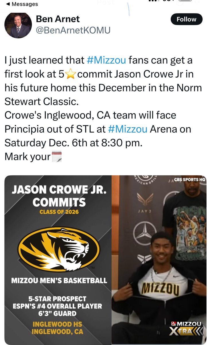 CoachBlossom's tweet image. Always love playing at Mizzou Arena and it looks like this year could be a little extra fun! 2 big time games to open our season. #PrinUp #TTW