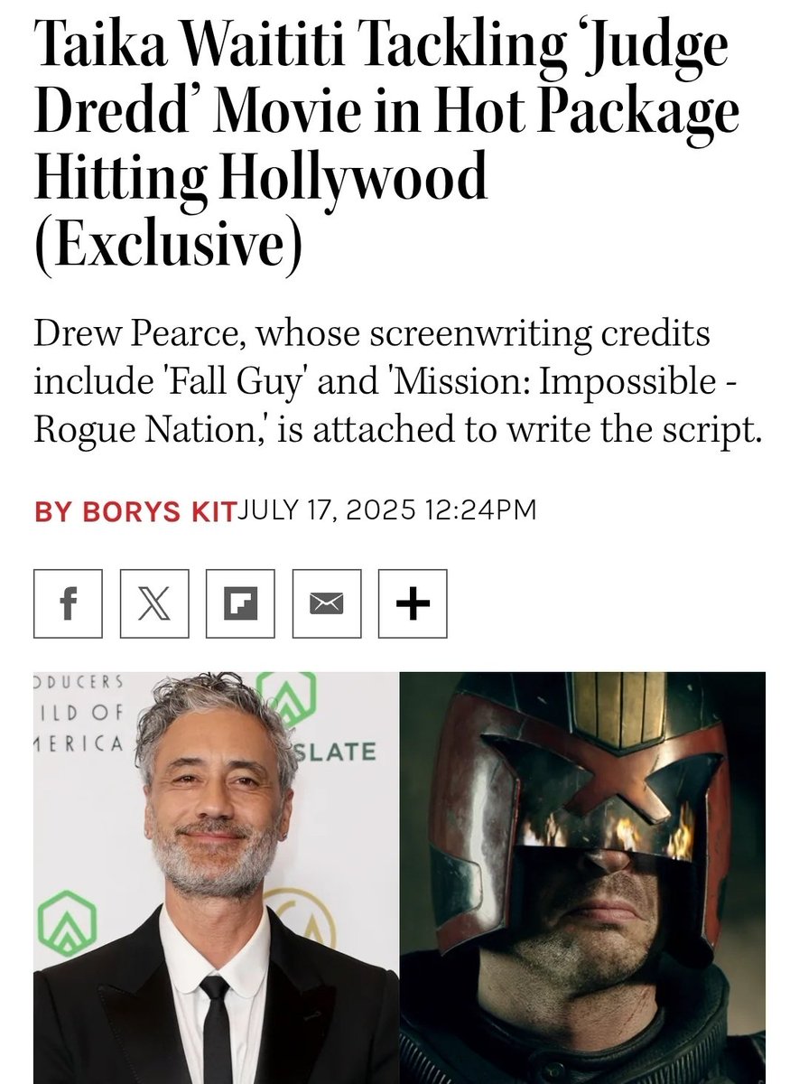 Wokenessisevil's tweet image. Did someone ask for Dredd: Love and Thunder movie?