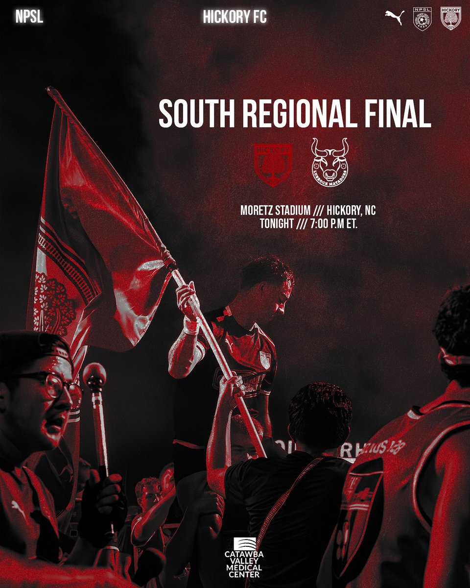 HickoryFC's tweet image. 𝐀 𝐃𝐚𝐭𝐞 𝐖𝐢𝐭𝐡 𝐃𝐞𝐬𝐭𝐢𝐧𝐲
🆚 Lubbock Matadors SC
🗓️ TONIGHT | 7 PM
🏟️ Moretz Stadium
Brought to you by @catawbavalleyhealthsystem
🎟️ Get tickets:
🔗 Link below or in bio
tickets.npsl.com/users/87937926…