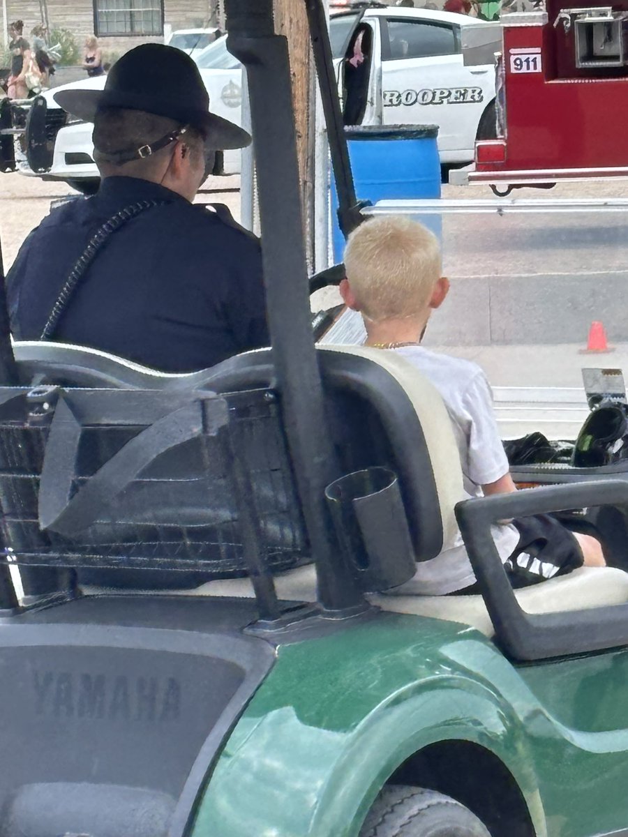 NSP_TroopE's tweet image. When you’re not olde enough to drive, sometimes it’s enough just to ride with a #Trooper.
Trooper Vera-Chavez spent a little extra time with this young man just showing and explaining to him what happens when you’re impaired and driving……….