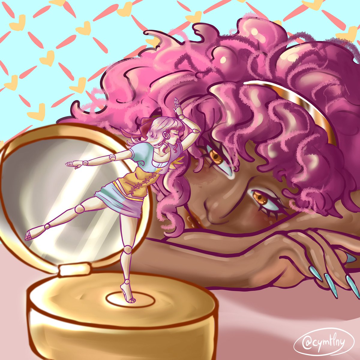 Another attack for #artfight2025 featuring my beloved <a href="/Kiastek_/">Nyx ✦ || 💛🎹</a> ´s sona and her dear wife