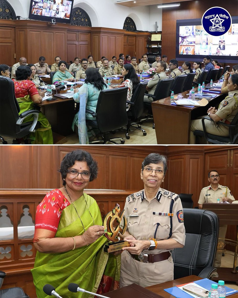 Strengthening Women's Safety Through Dialogue!

Today, Hon’ble NCW Chairperson Mrs. Vijaya Rahatkar led a key video conference with senior state police officials to review action on women’s complaints. 1/2
