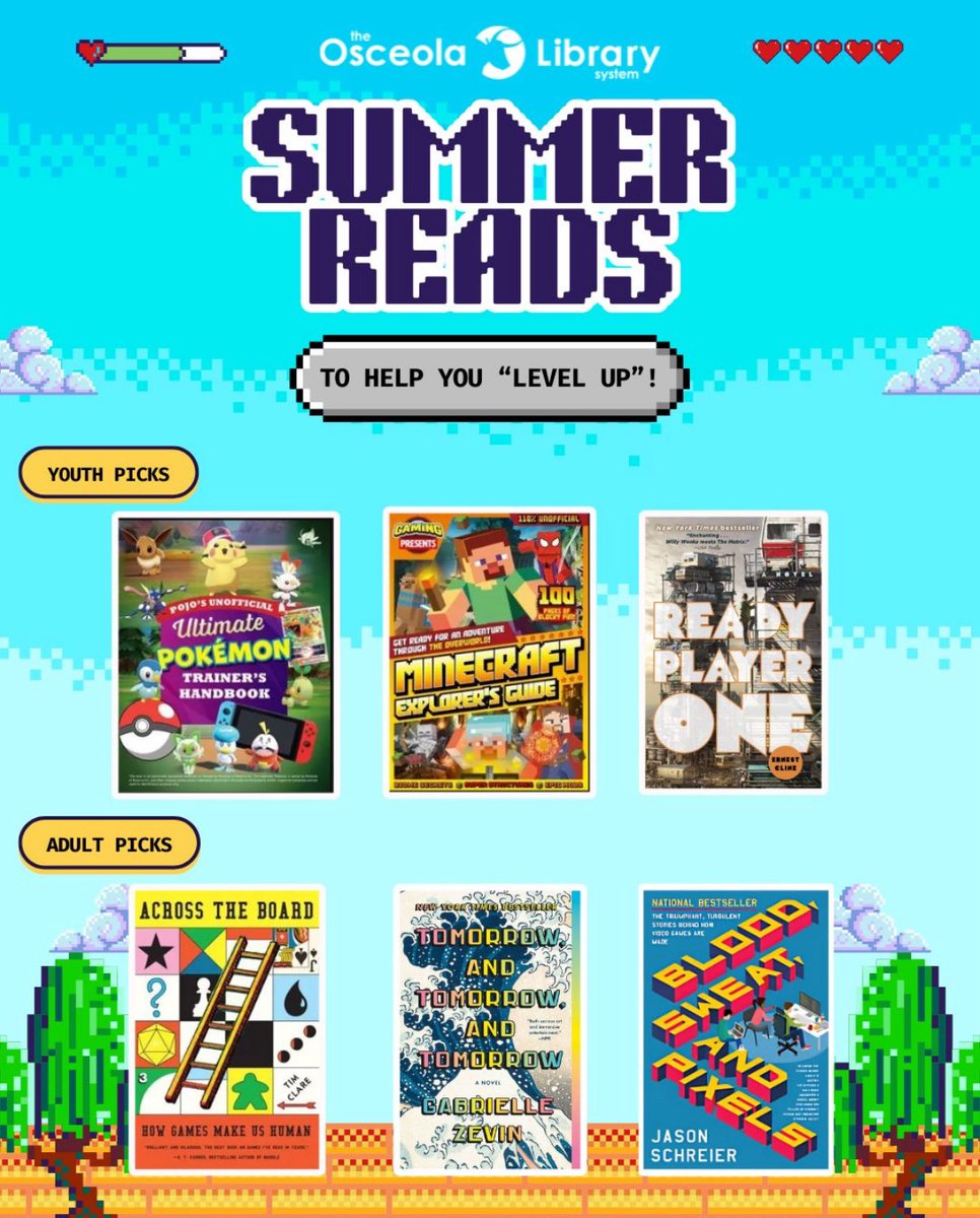 🎲📚 Today it’s National Play Day, a perfect reminder of how important it is to play, learn, and have fun.

🏆👾 Stop by your local library and discover all the ways you and your family can play, learn, and grow right here in Osceola.

Learn more: osceolalibrary.org