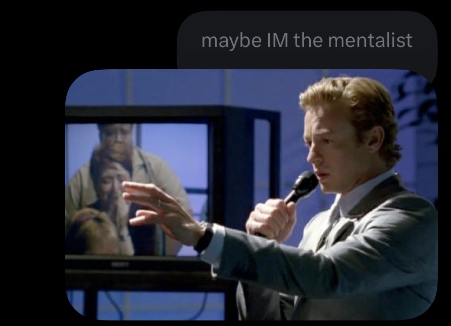 jnstruggles's tweet image. maybe the real mentalist is the oomfs we made along the way