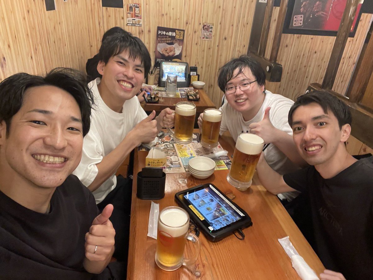 rallyobake's tweet photo. 打ち上げも優勝でした！カモン！
#SPOTTO https://t.co/8nb8xnggVI
