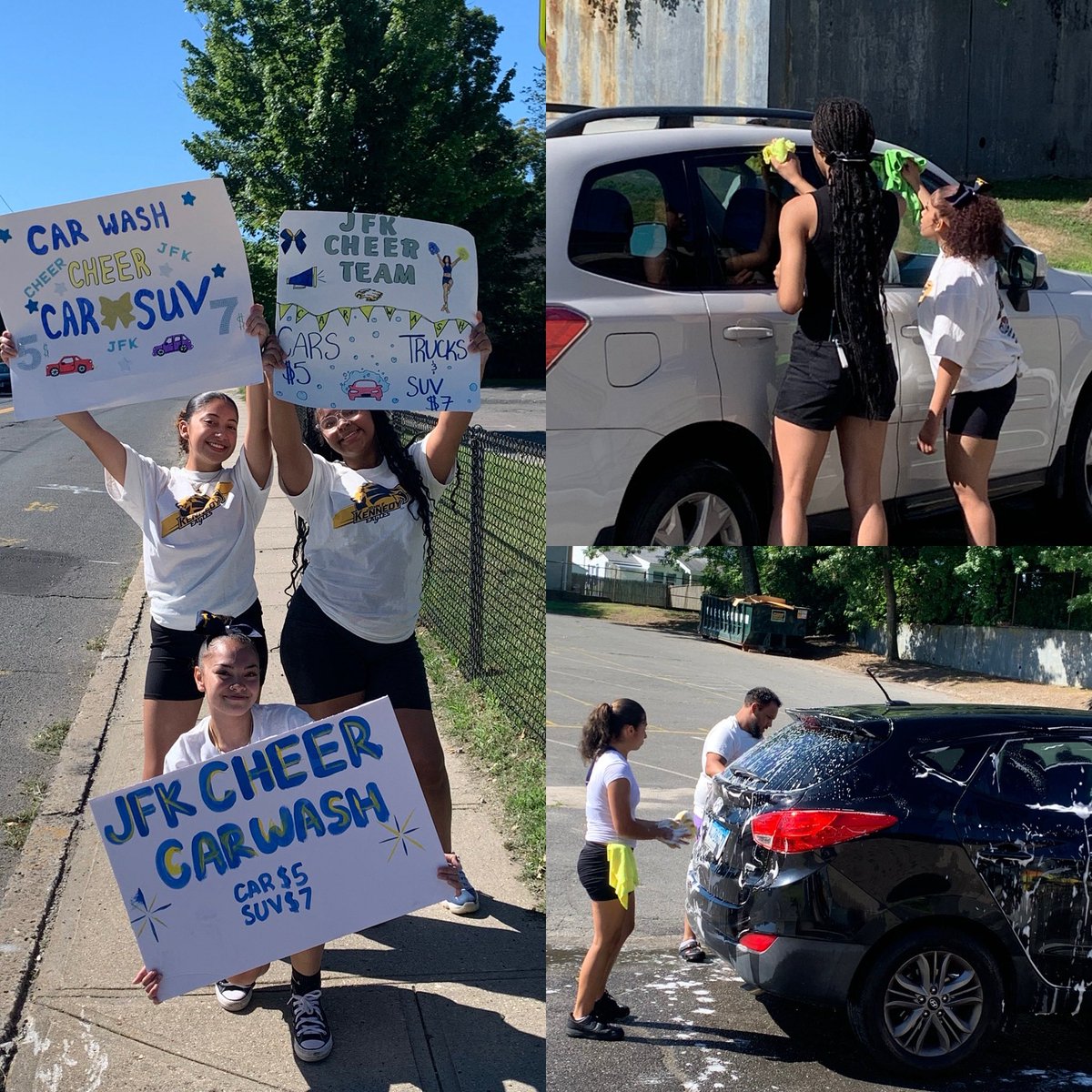 Come get your car washed. Support the Kennedy Cheerleaders. Go Eagles!