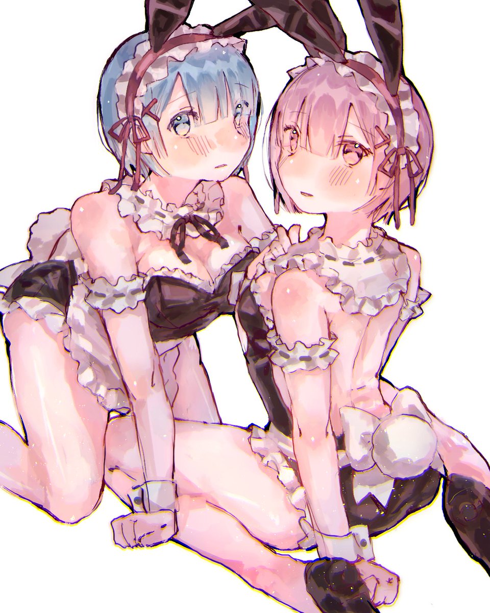 1_haiiro's tweet image. #レム #ラム #rezero 🩵🩷