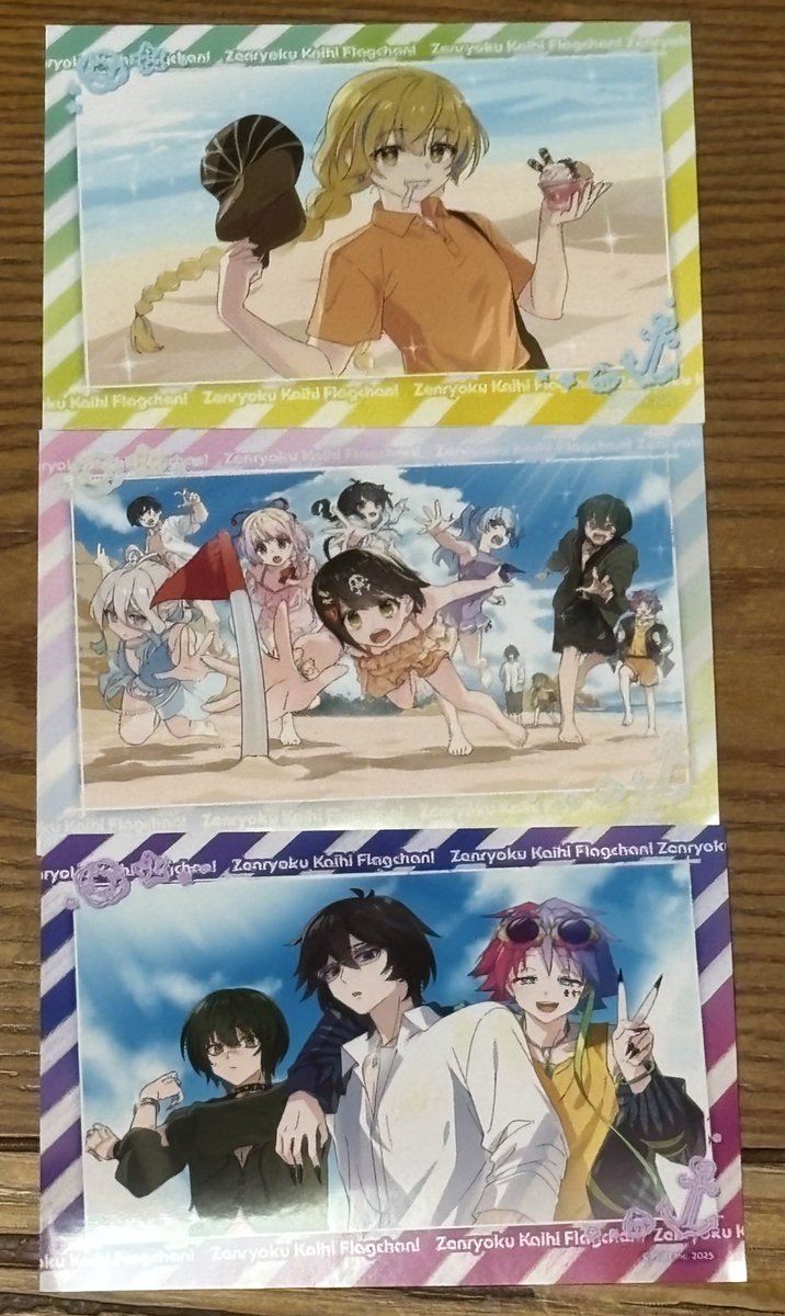 chikingames46's tweet image. 破滅くんピックアップまで我慢出来ずに
3枚だけ引きに行って来た❗️
どれもいいけど特にスクープちゃんは
初のブロマイド化だからゲット出来て
超うれしいっす(スクープちゃん風)笑
#フラグちゃん
#フラグちゃんサマー
#フラグeプリ
#スクープフラグ