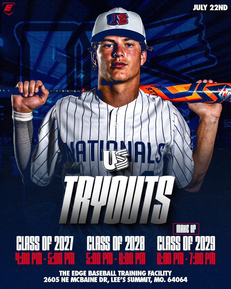 EDGEBaseballKC's tweet image. ‼️IT’S HIGH SCHOOL WEEK‼️
Looking for a new home? Come check out the NATS 👊🏼
Sign Up Now: docs.google.com/forms/d/e/1FAI…