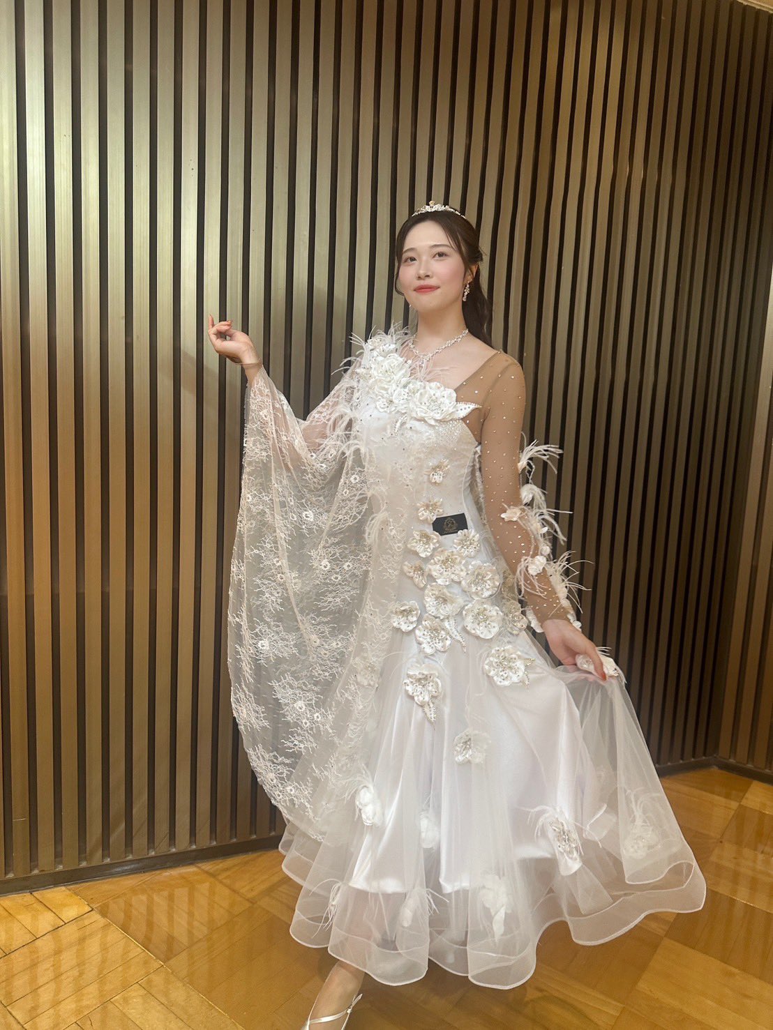TADASHISHOJI ラブリー♪フローラルデザイン立体レースドレス 24921-1 ダイヤフラワーレースドレス | a.r.azalearose
