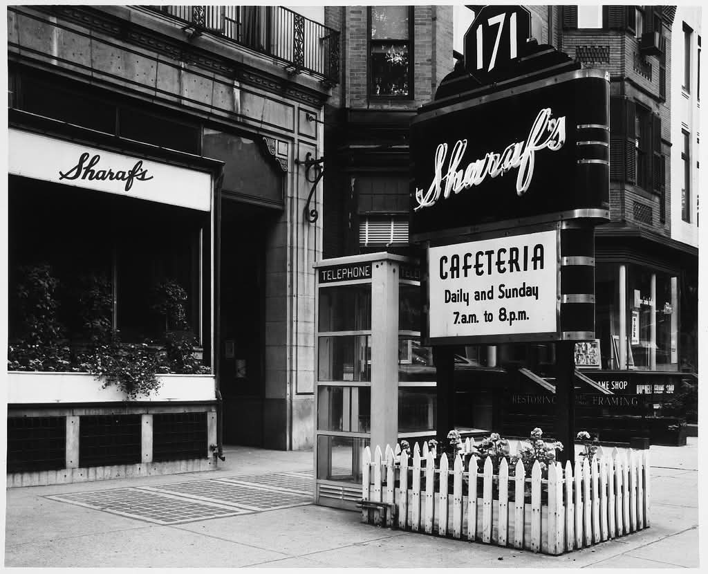 OldSchoolBoston's tweet image. Sharaf's Cafeteria 1957.
(Nishan Bichajian photo) @mitlibraries