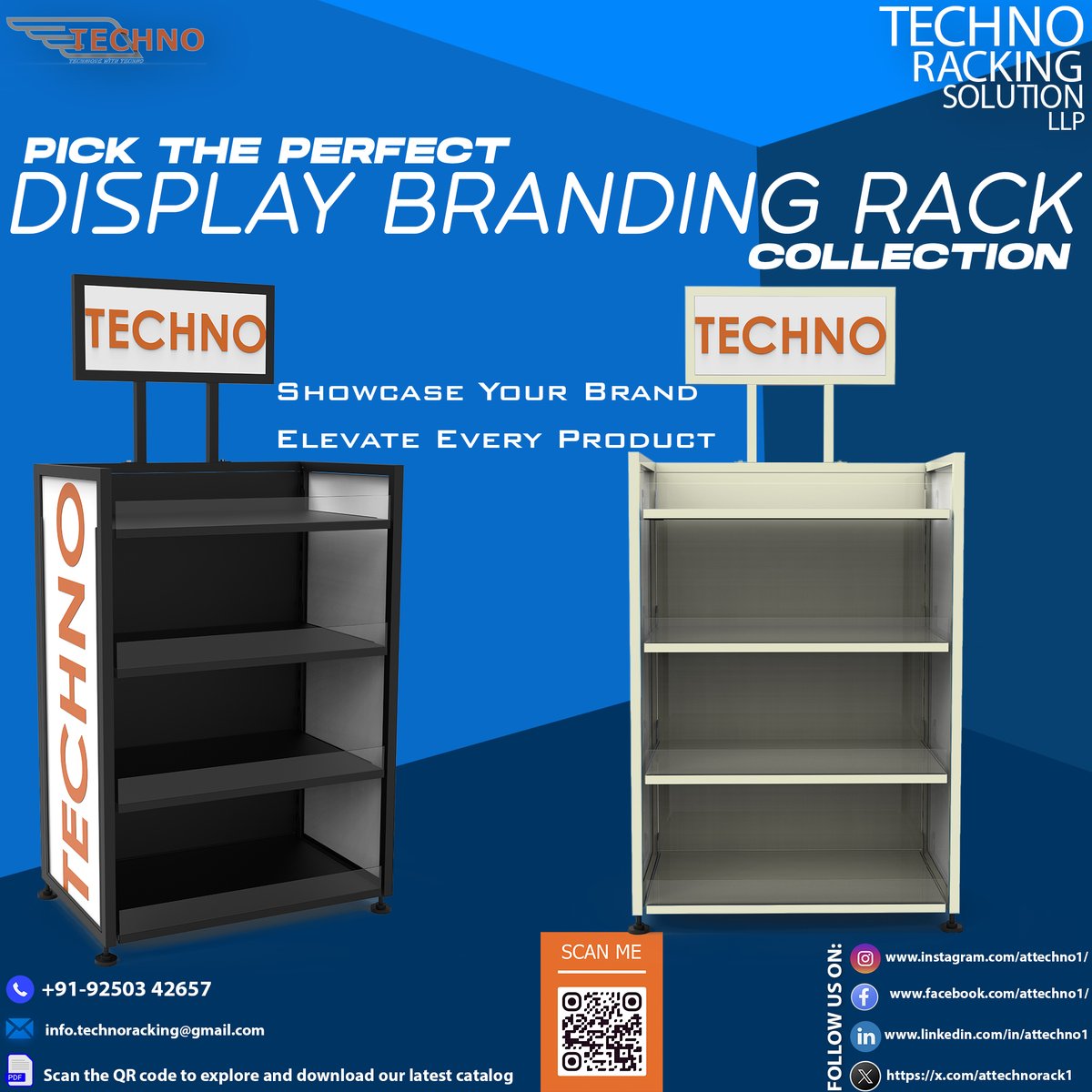 attechnorack1's tweet image. Maximize Impact. Amplify Your Brand.
Our Display Branding Racks are crafted to merge functionality with high-impact visual appeal. 
📞 Contact us today to upgrade your storage solutions!
DM us now or call us on 092503 42657

#Displaybranding #MakeYourBrandStandOut #makeinindia