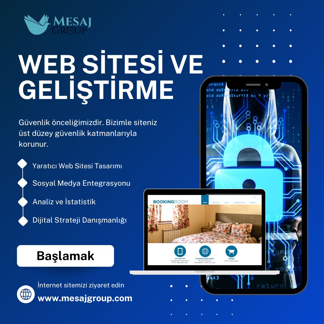 MesajGROUP's tweet photo. Mesaj Group
Web siteni tasarlayalım, markanı büyütelim 💻
Sosyal medyada görün, fark yarat 🚀
#mesajgroup #webtasarım #sosyalmedyayönetimi #dijitaldönüşüm https://t.co/f8To0q461K