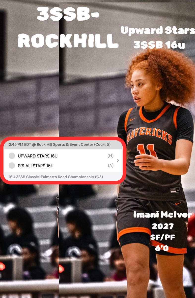 We're now in bracket play. Coaches, continue to come out to see us place 

📍Rock Hill
