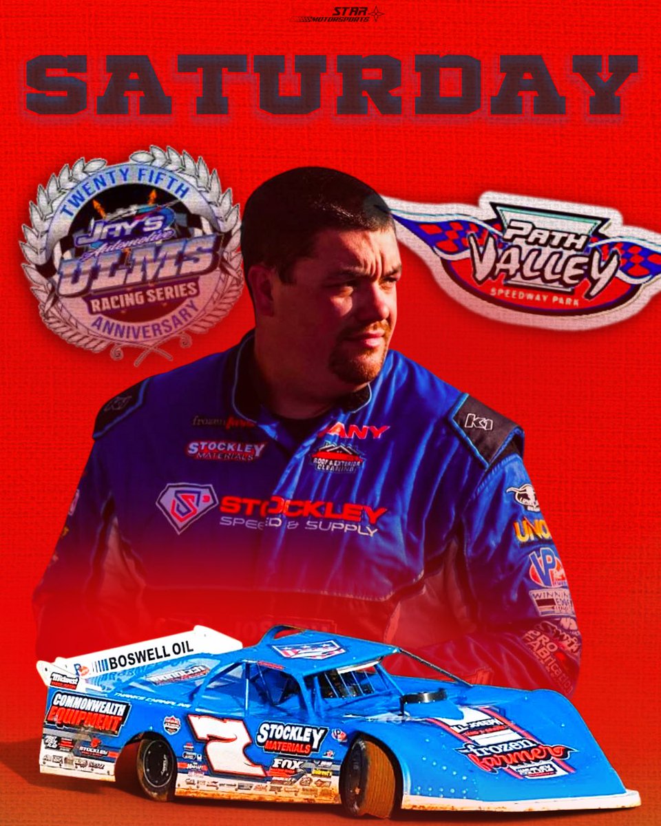 RossRobinsonRacing (@rracing7) on Twitter photo ๐๐ผ๐พ๐ ๐ฟ๐ผ๐ | The Jayโs Automotive <a href="/ULMSLateModels/">United Late Model Series</a> Fueled by <a href="/VP_Racing_Fuels/">VP Racing</a> hits <a href="/PVSpeedway/">Path Valley Speedway</a> Path Valley Speedway for Dr. Zach Crouseโs โNight of Powerโ, take two after Fridayโs rainout.
๐7:00 PM โ Hot Laps with RACING to follow
๐บ <a href="/dirtrichtv/">DirtRich TV</a>
๐ฑ <a href="/MyRacePass/">MyRacePass</a> ๐๐ผ๐พ๐ ๐ฟ๐ผ๐ | The Jayโs Automotive <a href="/ULMSLateModels/">United Late Model Series</a> Fueled by <a href="/VP_Racing_Fuels/">VP Racing</a> hits <a href="/PVSpeedway/">Path Valley Speedway</a> Path Valley Speedway for Dr. Zach Crouseโs โNight of Powerโ, take two after Fridayโs rainout.
๐7:00 PM โ Hot Laps with RACING to follow
๐บ <a href="/dirtrichtv/">DirtRich TV</a>
๐ฑ <a href="/MyRacePass/">MyRacePass</a>