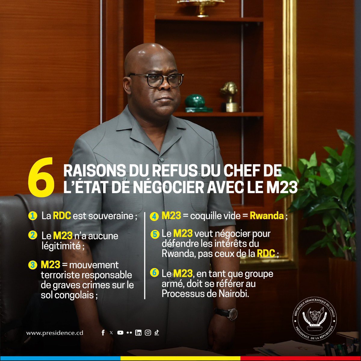 Baelenge Irenge (@baelenge_irenge) on Twitter photo #RDC : Maintenant que Félix Tshisekedi s’engage dans des négociations avec l’AFC-M23 (Nangaa et consorts), une question se pose : que va devenir <a href="/MartinFayulu/">Martin Fayulu</a> et son "Camp de la patrie" ? Va-t-il se rallier à la logique de son allié Tshisekedi, ou restera-t-il fidèle à sa #RDC : Maintenant que Félix Tshisekedi s’engage dans des négociations avec l’AFC-M23 (Nangaa et consorts), une question se pose : que va devenir <a href="/MartinFayulu/">Martin Fayulu</a> et son "Camp de la patrie" ? Va-t-il se rallier à la logique de son allié Tshisekedi, ou restera-t-il fidèle à sa