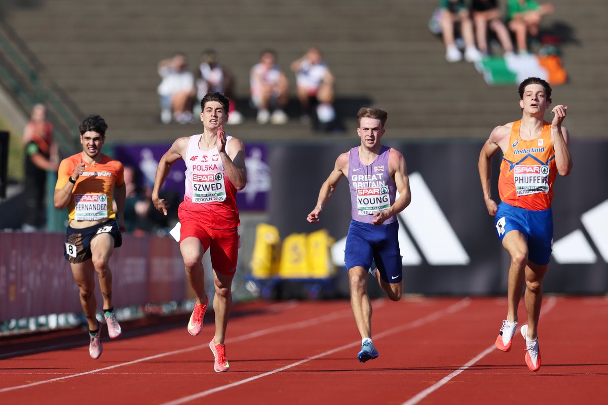 What a finish for bronze 🥉

Brodie Young blasts down the home straight to claim men's 400m bronze.

His time of 45.34 is also a personal best 👏

#Bergen2025
