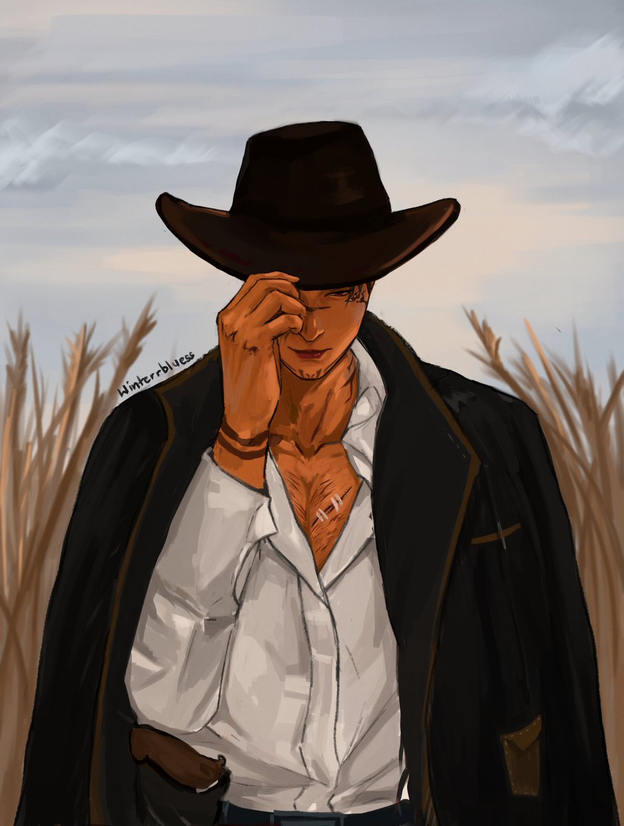 Winterrbluess's tweet image. Cowboy Sukuna
(Inspired by ponpon.cosplay from instagram)
#sukuna #sukunaryomen #JujutsuKaisen #jjk #fanart