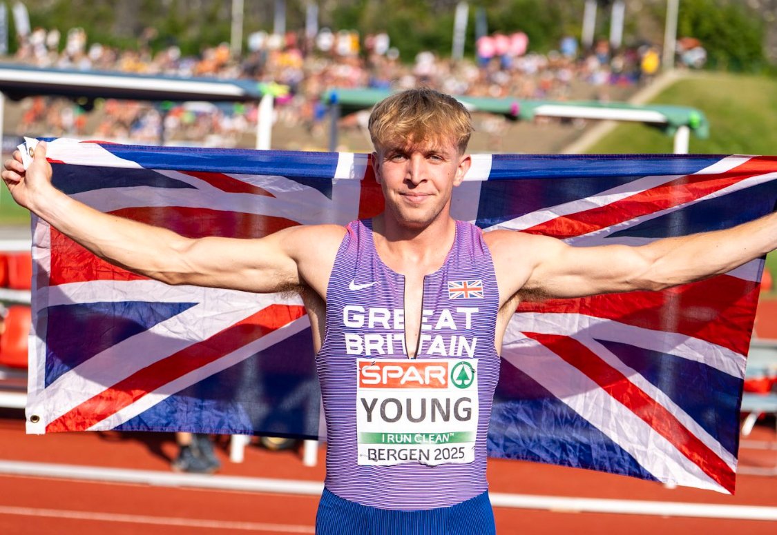 <a href="/brodieyoung400/">Brodie Young</a> <a href="/EuroAthletics/">European Athletics</a> <a href="/Glasgow_2026/">Glasgow 2026</a> <a href="/BritAthletics/">British Athletics</a> <a href="/UNMLoboXCTF/">New Mexico XC/T&F</a> <a href="/AirdrieTandF/">Airdrie Harriers</a> <a href="/01Jmcm/">james mcmenemy</a> <a href="/ScottYo28104527/">Scott Young</a> <a href="/OvensDavid/">David Ovens</a> <a href="/seftelevision/">Alex Seftel🎙️</a> <a href="/RhonaMcLeod/">Rhona McLeod McLeod Media</a> PHOTOS FROM BERGEN
#Bergen2025 
With big thank you to our friends <a href="/UNMLoboXCTF/">New Mexico XC/T&F</a> for these images <a href="/brodieyoung400/">Brodie Young</a> in Norway 🇳🇴
Superb bronze medal with PB 400m run 🇬🇧👏 
<a href="/SALChiefExec/">SALChiefExec</a> <a href="/OvensDavid/">David Ovens</a> <a href="/UNM/">Univ. of New Mexico</a> <a href="/AirdrieTandF/">Airdrie Harriers</a> <a href="/ScottYo28104527/">Scott Young</a> <a href="/01Jmcm/">james mcmenemy</a> <a href="/BritAthletics/">British Athletics</a> <a href="/seftelevision/">Alex Seftel🎙️</a> <a href="/RhonaMcLeod/">Rhona McLeod McLeod Media</a>