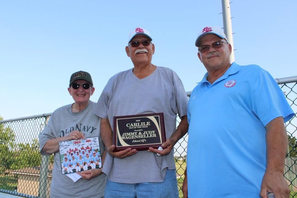 LiberalBeeJays's tweet image. Congrats to our fans of the year Jimmy & Judy Wagenseller! Thank you for your continued support of our program! 🩵