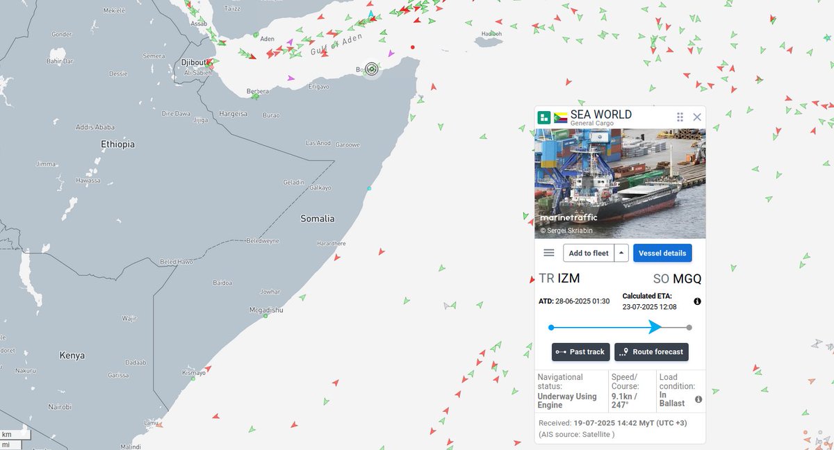 TurkishCentury's tweet image. 🇸🇴🇹🇷 A general cargo ship carrying military supplies from Türkiye to #Mogadishu, #Somalia was unlawfully detained by the #PMPF off the coast of Bareeda, federal state of #Putland, constituting a major escalation by separatist factions and their int&apos;l backers. Shipment reportedly…