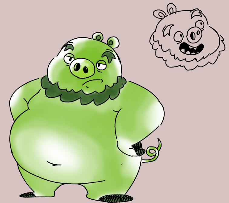 KaffaBugArt's tweet photo. Doodle of my favorite pig (after my lovely clyde OFC)
#AngryBirds #LeonardMudbeard #fat #chubby #pig #illustration #drawing #fanart #art #artwork #myart https://t.co/FBJZX9WF7P