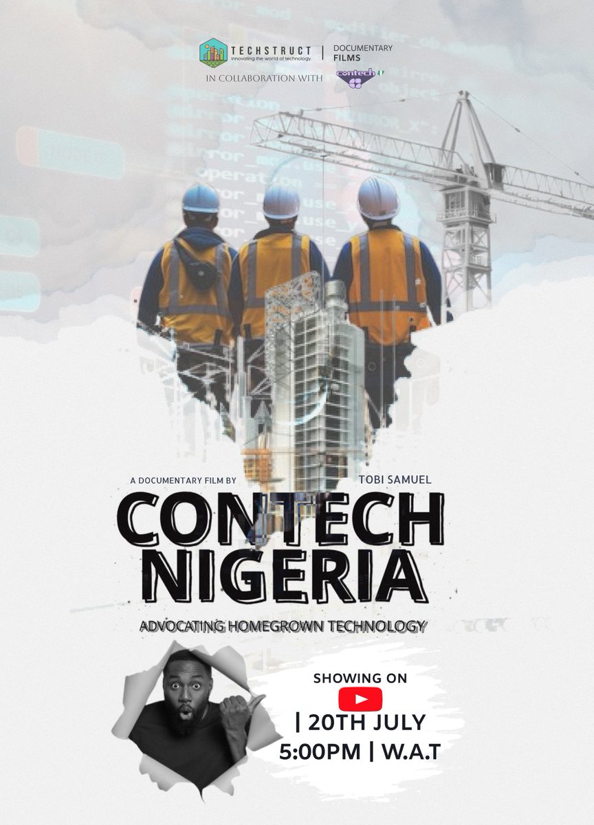 kenny_ayo16's tweet image. 🎥 ConTech Nigeria: The Construction. Tech Documentary

Dropping July 20th! 🚀

Meet the homegrown minds transforming Nigeria’s construction industry 🇳🇬

🔗 youtu.be/wFPFsHIsl8A

#ConTechNigeria #HomegrownTech #MadeInNigeria #AECRevolution