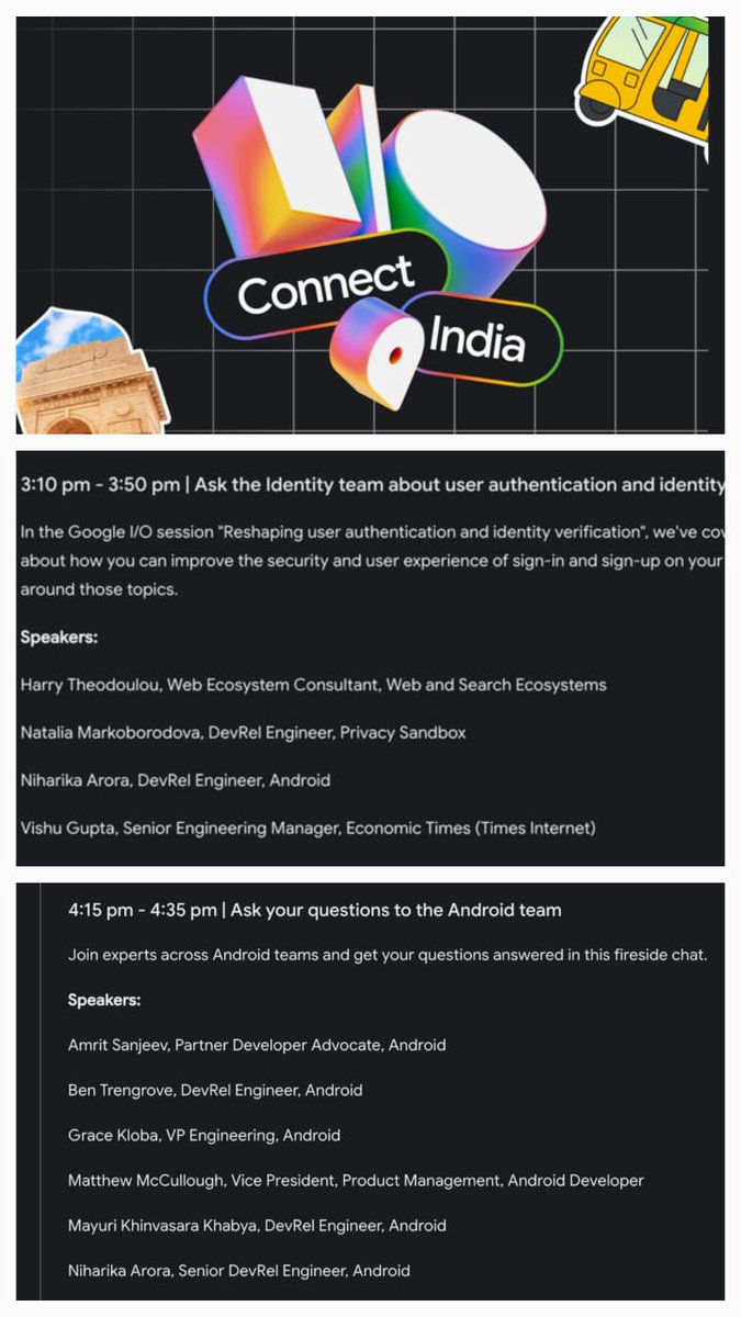 theDroidLady's tweet image. Are you attending @Google  IOConnect India this year??? 🤔
If yes, I will be answering your questions on @AndroidDev  , #identity, #authentication 💥 🔐  Please come and say Hi!! Happy to meet 🩷

@GoogleDevsIN #Identity #android #googleioconnect
