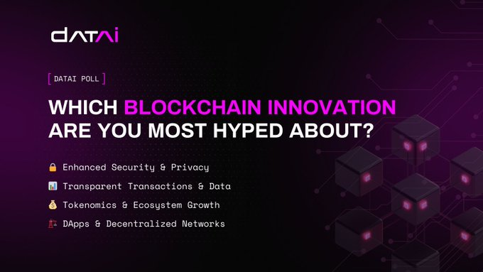 datai_eth's tweet photo. 🔒 Enhanced Security &amp; Privacy
📷 Transparent Transactions &amp; Data
🏗️ DApps &amp; Decentralized Networks

Let’s talk about the future of Web3! 💥 
Comment your answer bellow!  📝 https://t.co/sI7ZpkpnhW