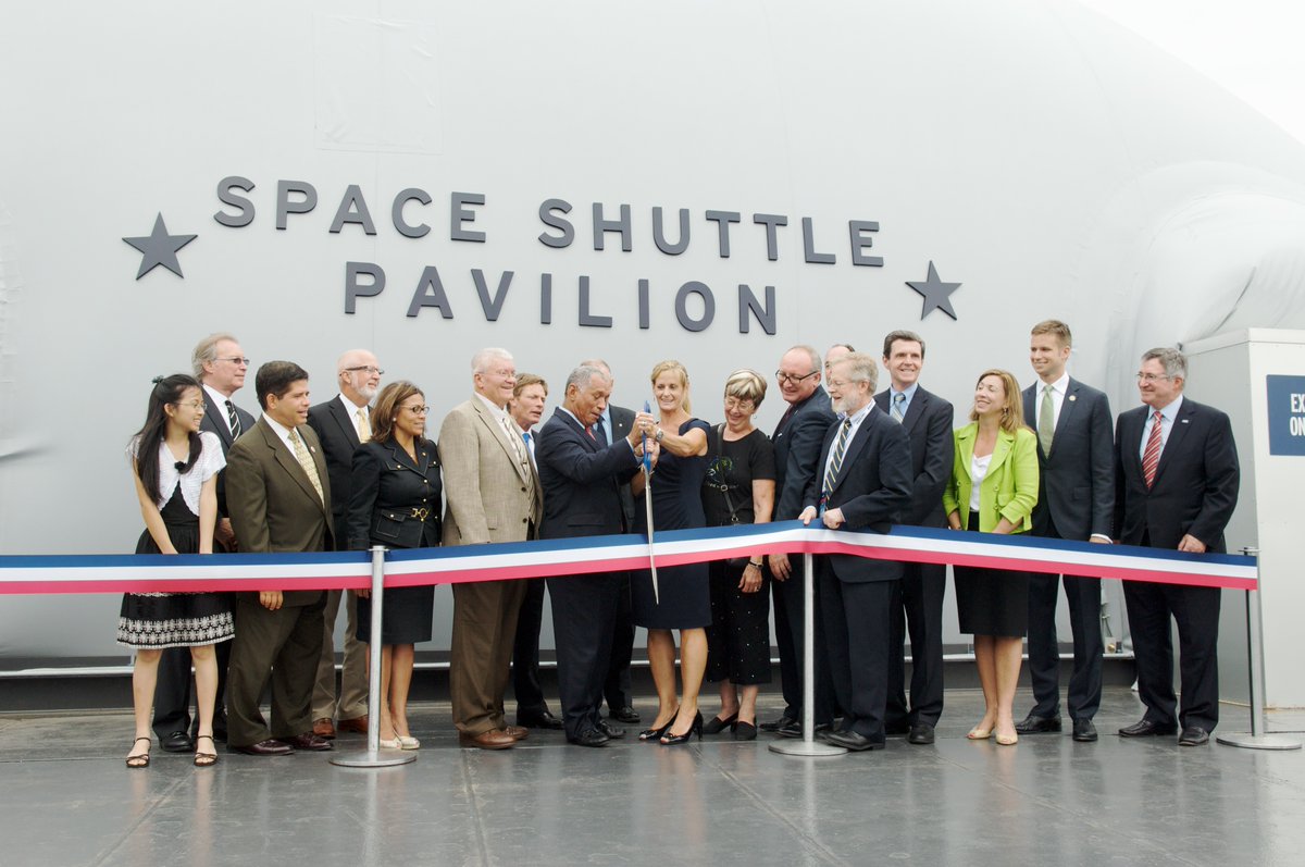 IntrepidMuseum's tweet image. On this day thirteen years ago, we opened the Space Shuttle Pavilion and welcomed Enterprise to her new home. The unveiling featured notable guests including former NASA Administrator Charles Bolden and Apollo 13 astronaut Fred Haise.
The Pavilion continues to inspire curiosity…