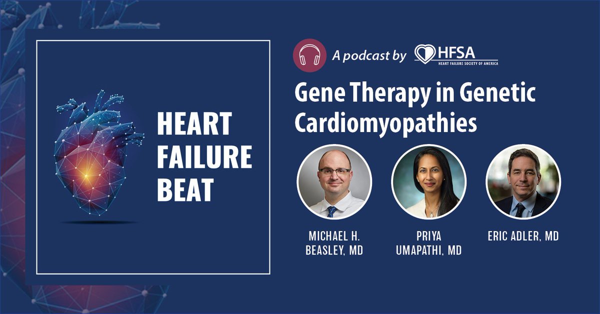 HFSA (@hfsa) on Twitter photo New Episode of HF Beat: Gene Therapy in Genetic Cardiomyopathies 🧬
"Gene therapy isn’t science fiction anymore—it's here. 'We saw hearts shrink 40% in mass and troponins drop by 90%,' says <a href="/EricAdler17/">Eric Adler</a> on his groundbreaking Danon disease trial. Listen to how gene therapy is New Episode of HF Beat: Gene Therapy in Genetic Cardiomyopathies 🧬
"Gene therapy isn’t science fiction anymore—it's here. 'We saw hearts shrink 40% in mass and troponins drop by 90%,' says <a href="/EricAdler17/">Eric Adler</a> on his groundbreaking Danon disease trial. Listen to how gene therapy is