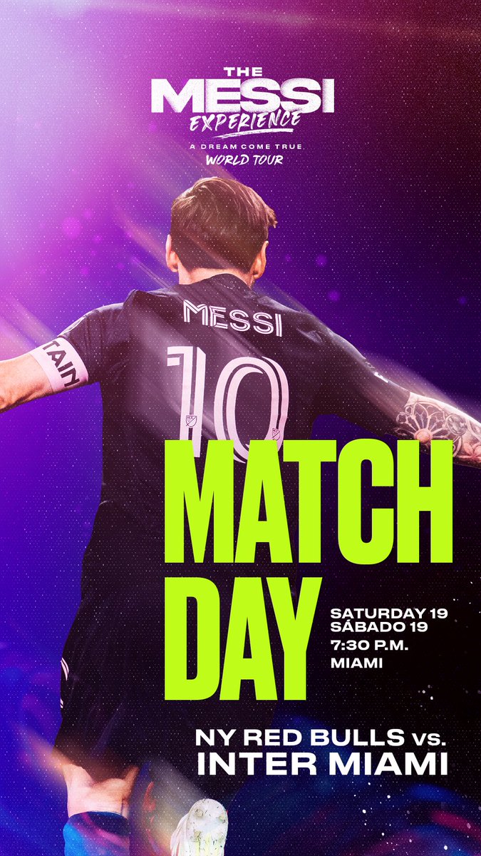 Matchday! ⚽️ NY Red Bulls vs. Inter Miami 07:30 P.M.