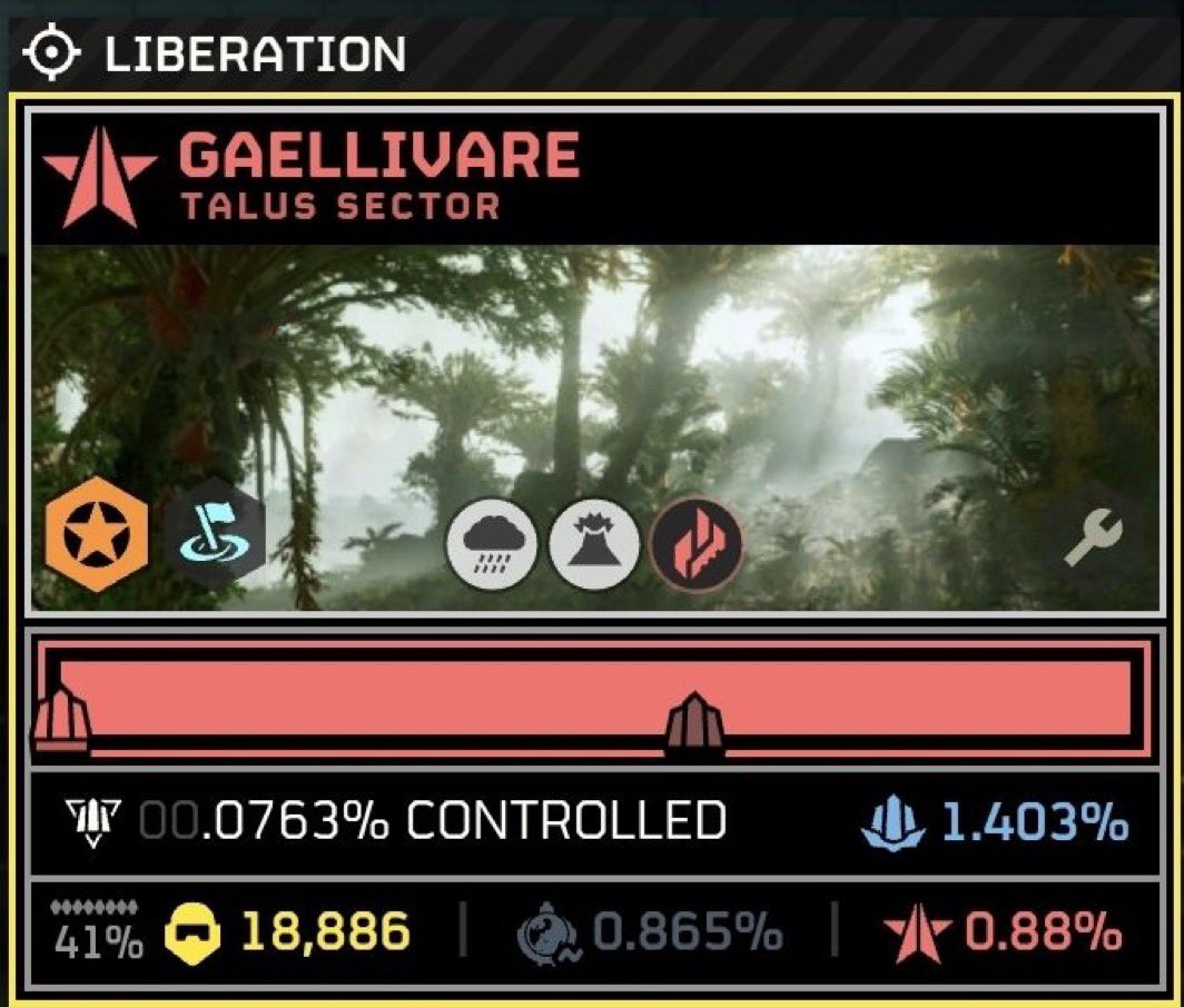 NoWayMeridia's tweet image. STRATEGIC NOTICE:
Helldivers! Due to lack of coordination in our part we have failed to defend Gaellivare, it served as the Nexus for all DSS coordination after the DSS is completion. Further details on this loss will be posted soon.
