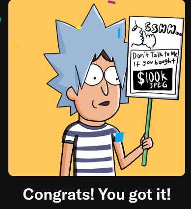 I finally did it. Got myself my first <a href="/GodHatesNFTees/">God Hates NFTs 🐇</a> I bought bc this community is something else. Following <a href="/SrPetersETH/">Sr Peters</a> just pays off!