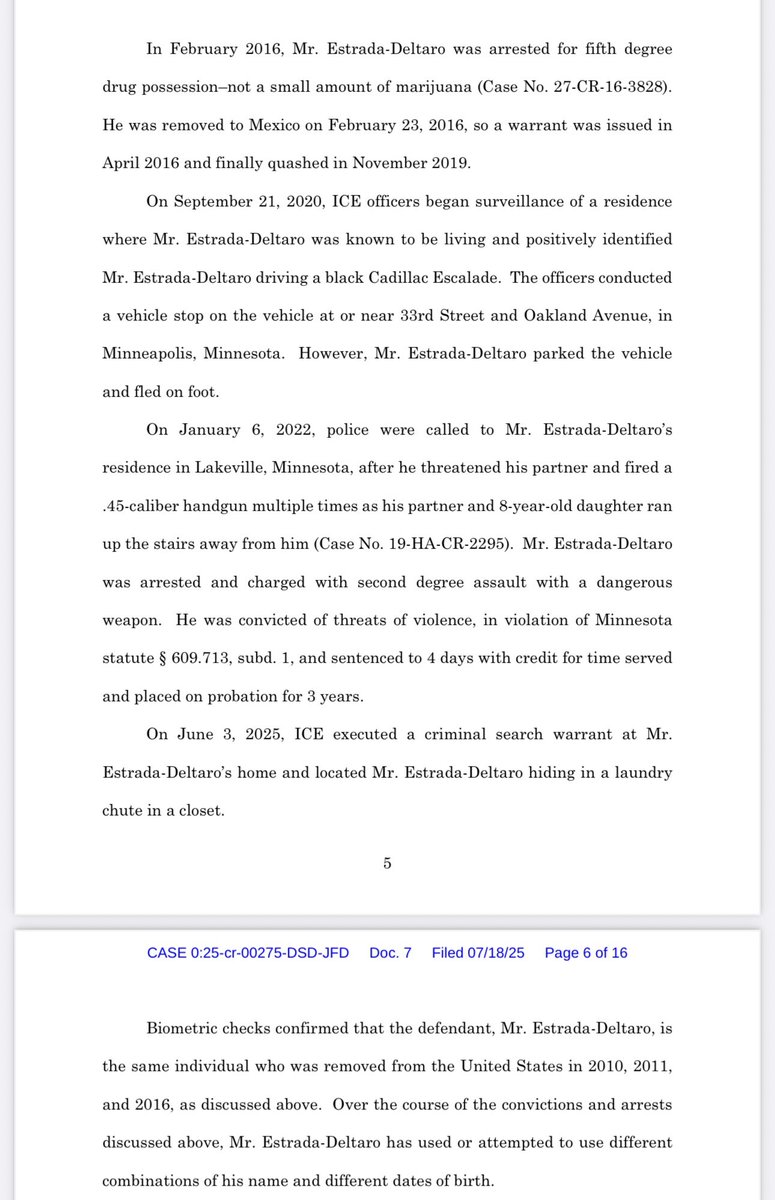 lizcollin's tweet image. The @StarTribune first attempts a sob story for this “restaurant owner.”
Left out of their first story? That he’d been removed from the country 3 times, was charged with assault, drug possession, fleeing police, DWI, etc.