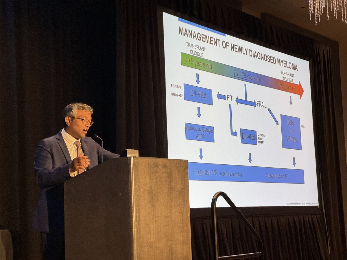 OncoThor's tweet image. And we do show hematology some love too at the Onc conference. The hardest task goes to Dr. Wilson Gonsalves, to summarize advances in all malignant hematology the last year. And as always, he delivers! New myeloma dx…? Covered!
@MayoMedEd @MayoCancerCare @MayoHemeOnc