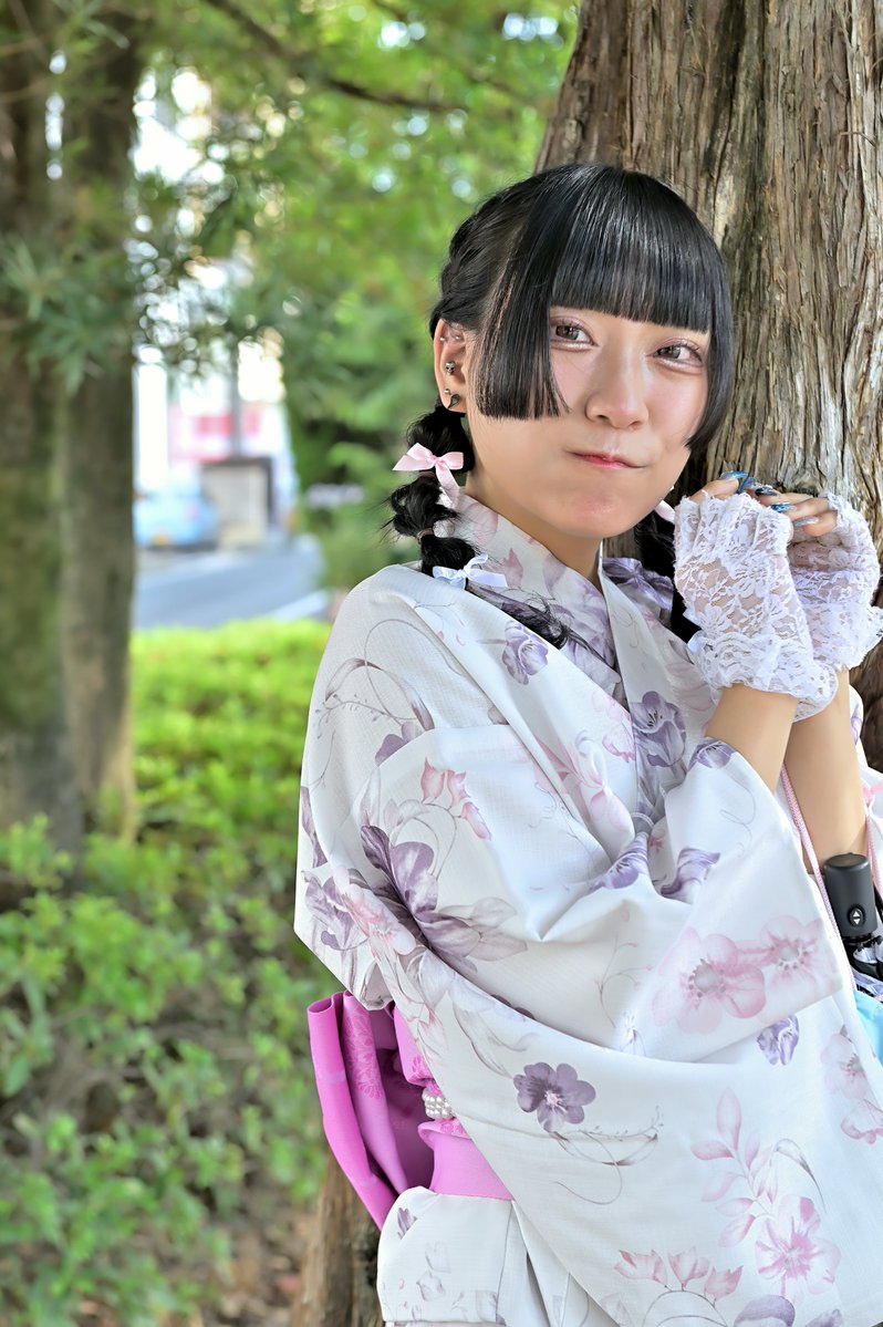 『MILKYDOPE 浴衣撮影会』　2025/7/13
　@ ユウプロスタジオ周辺　👘👩‍🚀　
model: #犬妃しずく さん  ⑥
#MILKYDOPE  #みるきど
#アイドル　#広島　#ポートレート