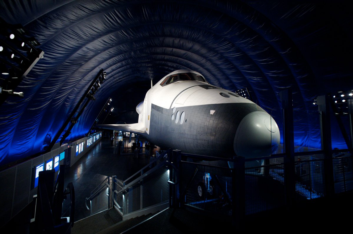IntrepidMuseum's tweet image. On this day thirteen years ago, we opened the Space Shuttle Pavilion and welcomed Enterprise to her new home. The unveiling featured notable guests including former NASA Administrator Charles Bolden and Apollo 13 astronaut Fred Haise.
The Pavilion continues to inspire curiosity…