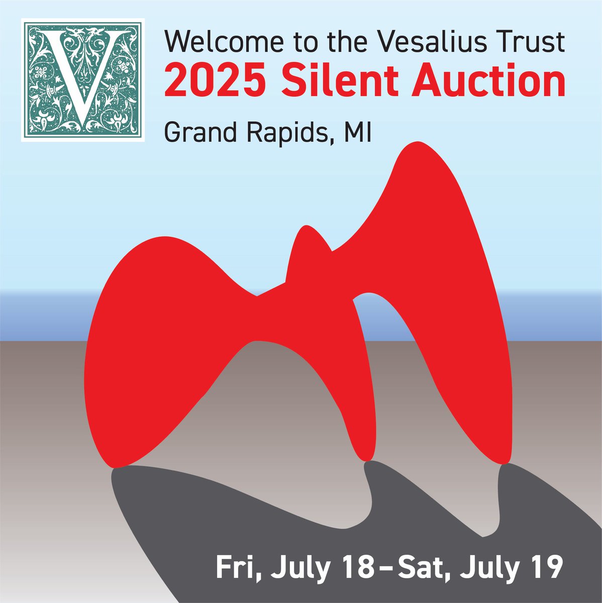 The #vesaliustrust silent action at the <a href="/AMIdotorg/">AMI</a> meeting in Grand Rapids ends today (Sat, 7/19) at 12:15pm. All proceeds fund our student scholarships!
