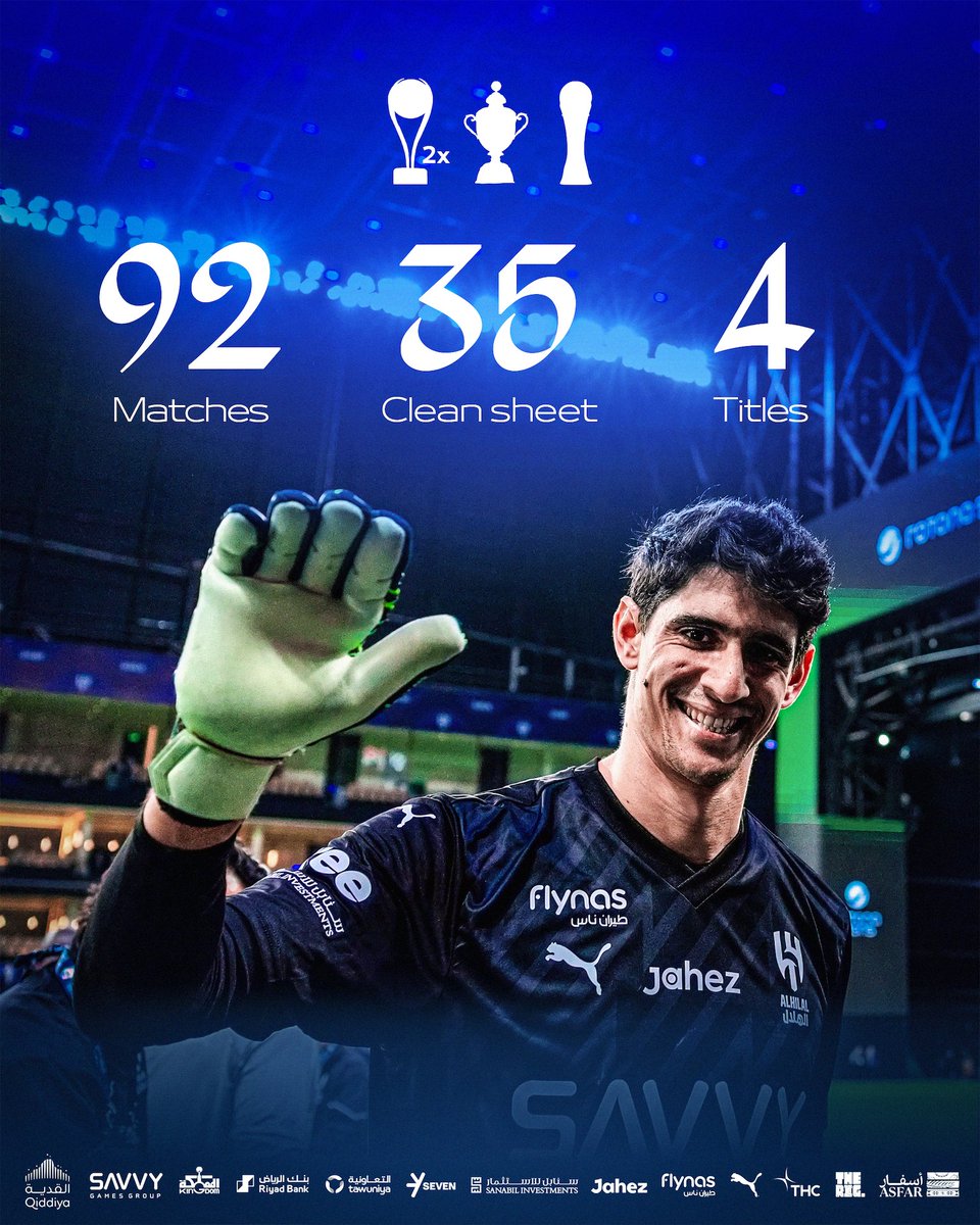 Alhilal_EN's tweet image. 𝒀𝒂𝒔𝒔𝒊𝒏𝒆 𝑩𝒐𝒏𝒐 🧤

So far so good 👏💙