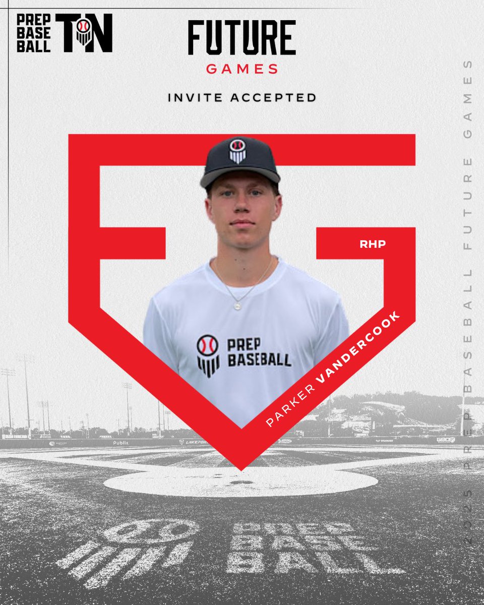 #𝐏𝐁𝐅𝐆𝟐𝟓: 𝐈𝐧𝐯𝐢𝐭𝐞 𝐀𝐜𝐜𝐞𝐩𝐭𝐞𝐝 ✅

+ Parker Vandercook (@ParkervCook, 2027) a RHP from @WCSNHSBaseball is headed to Emerson, GA to represent #TeamTennessee at the 2025 Prep Baseball Future Games.

👤: loom.ly/sPQuLZI