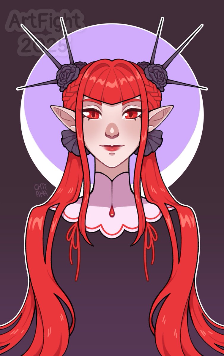 chiiakaart's tweet image. Каеделія для @FenneFoxa ❤️🌹

#artfight #artfight2025