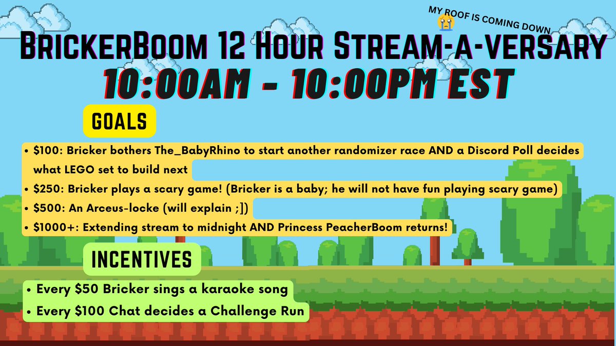 Live for the next 12 hours hoping to raise a bit of money! Live on twitch or YouTube!