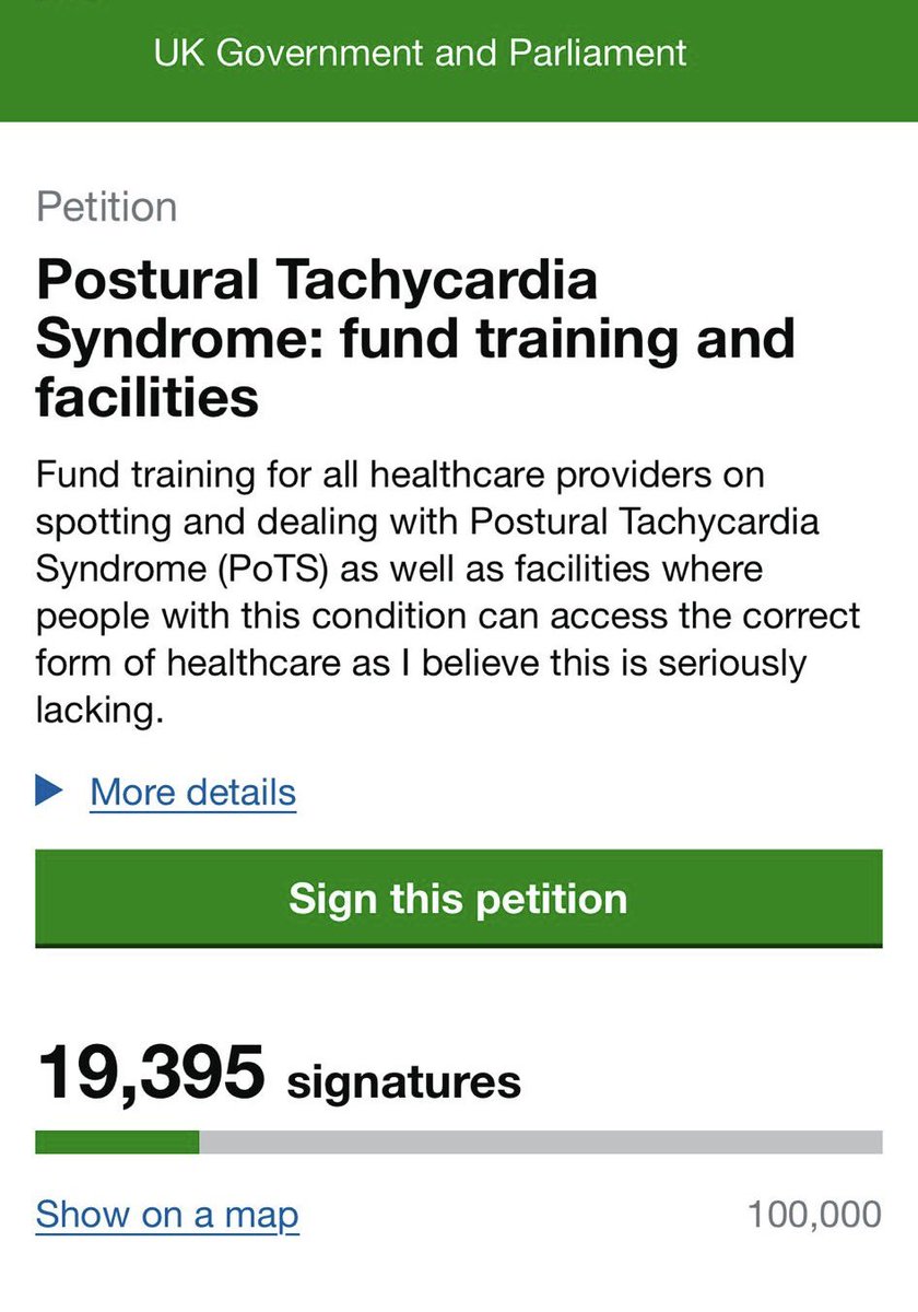 PoTS UK (@ukpots) on Twitter photo ⭐️ Help us to reach 20,000 signatures this weekend ⭐️
Please sign our Parliamentary Petition here: petition.parliament.uk/petitions/7068…
#PoTSPetition ⭐️ Help us to reach 20,000 signatures this weekend ⭐️
Please sign our Parliamentary Petition here: petition.parliament.uk/petitions/7068…
#PoTSPetition