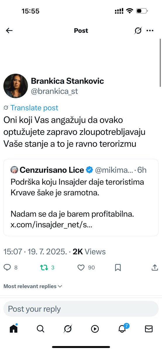 JugoslavCosic's tweet image. Jasno je da si “zadužio” Brankicu. Kao što si u Idolima bio zadužen za zvečke. Po Idolima, tebe se niko neće sećati. A po čemu ćeš ostati zapamćen to je tvoj izbor.