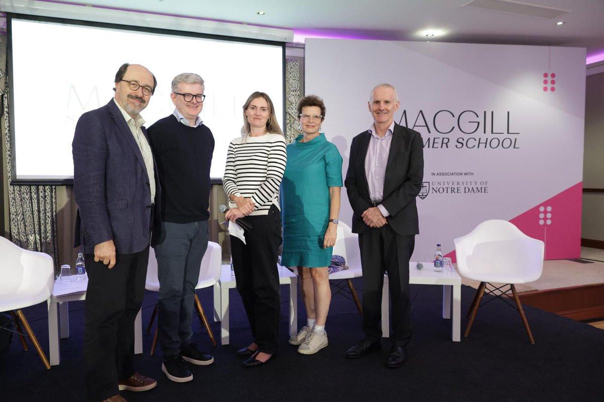 MacGill Summer School (@macgillschool) on Twitter photo Fractured World Order: Where does Europe Stand? 🔊 
With host Shona Murray (Euronews).
Bill Emmott (The Economist/IISS).
Lisa O’Carroll (The Guardian).
Ciarán Cuffe (EGP).
Dr. Eoin Drea (Wilfred Martens Centre). 
<a href="/ShonaMurray_/">Shona Murray</a> <a href="/bill_emmott/">Bill Emmott</a> <a href="/lisaocarroll/">Lisa O'Carroll</a> <a href="/CiaranCuffe/">Ciarán Cuffe</a> Fractured World Order: Where does Europe Stand? 🔊 
With host Shona Murray (Euronews).
Bill Emmott (The Economist/IISS).
Lisa O’Carroll (The Guardian).
Ciarán Cuffe (EGP).
Dr. Eoin Drea (Wilfred Martens Centre). 
<a href="/ShonaMurray_/">Shona Murray</a> <a href="/bill_emmott/">Bill Emmott</a> <a href="/lisaocarroll/">Lisa O'Carroll</a> <a href="/CiaranCuffe/">Ciarán Cuffe</a>